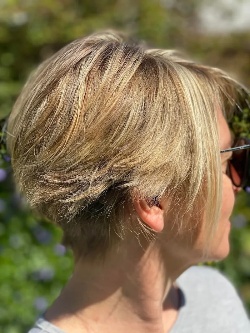 Lived-in balayage by Carolyn — soft, hand-painted lightness